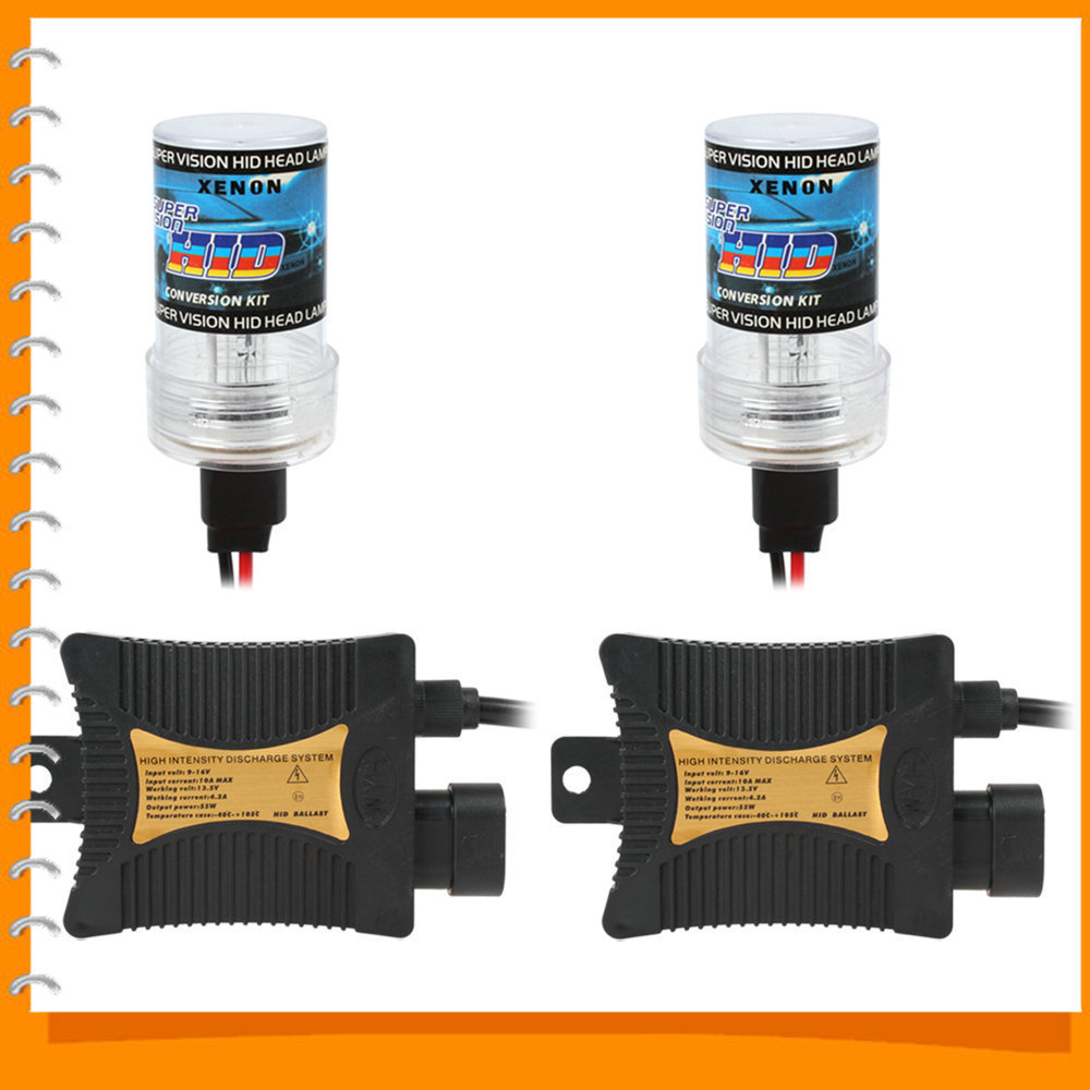 12v 55w 3200lm 9005 / hb3 xenon hid kit bulb car headlight head light + 2 x xenon hid ballast ( 4300k / 6000k / 8000k / 12000k )