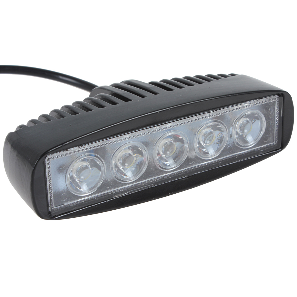 15w 850lm waterproof led work light bar lamp car offroad light bar pure white 6000k flood / spot beam off road driving fog light