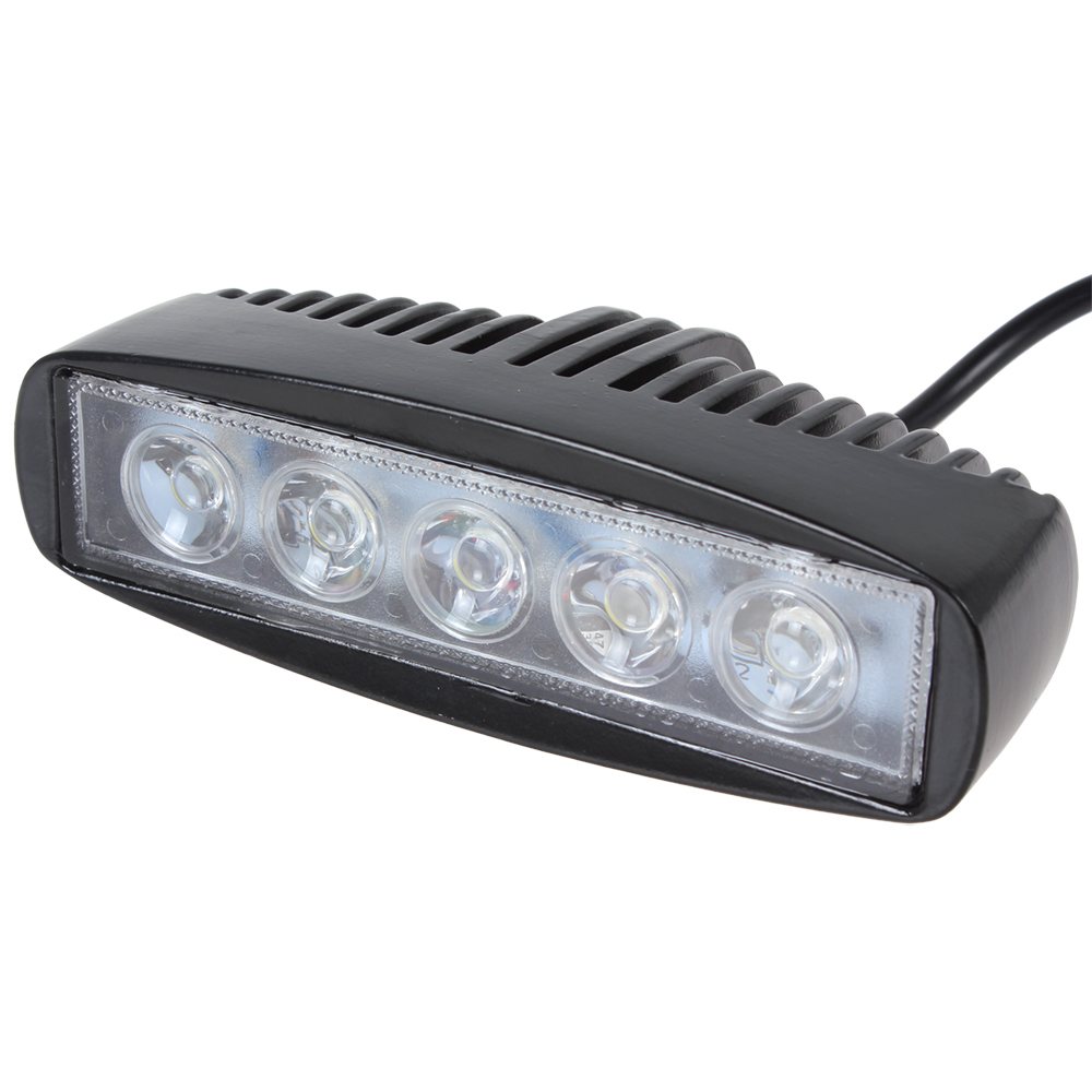 15w 850lm waterproof led work light bar lamp car offroad light bar pure white 6000k flood / spot beam off road driving fog light