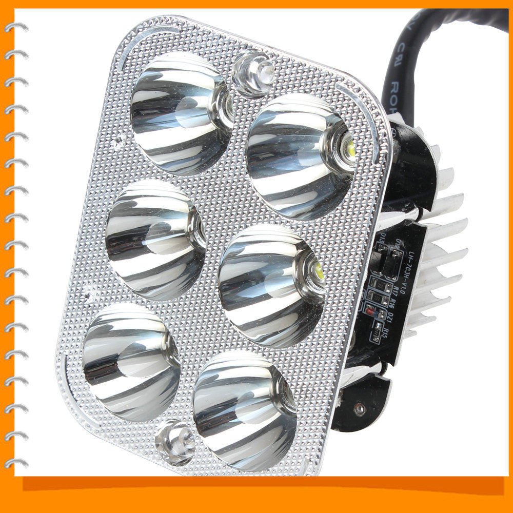 18w 12v energy-saving universal led motorcycle headlight headlamp motorbike motorcycle head light lamp with 6 white light led 18w 12v energy-saving universal led motorcycle headlight headlamp motorbike motorcycle head light lamp with 6 white light led