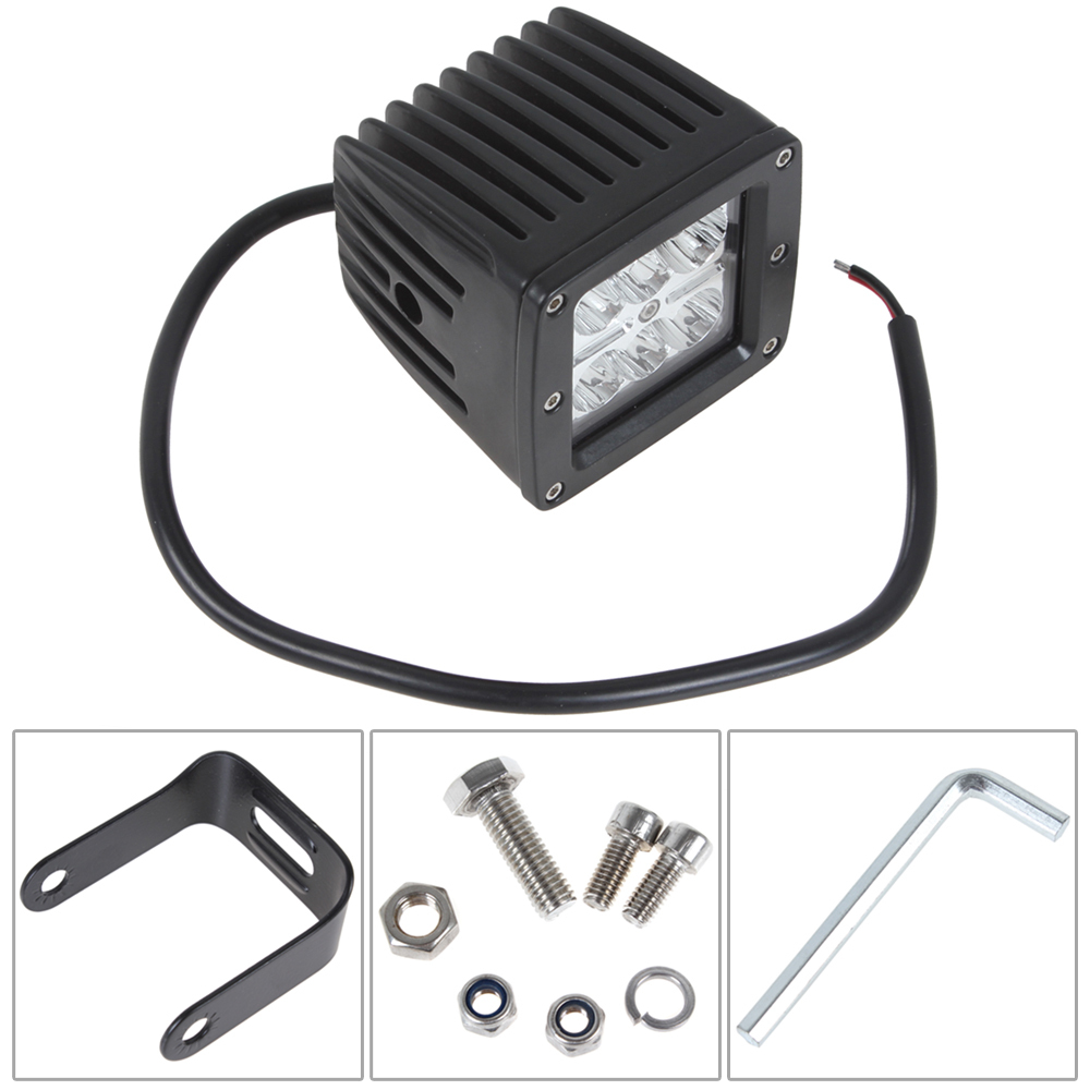 18w 6 x 3w 1300lm off road car cree led work light lamp waterproof for motorcycle / tractor / boat / 4wd offroad / suv / atv