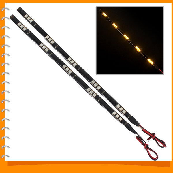 2pair! 12v 1.2w 30cm waterproof car flexible light lamps smd led car strips daytime running light with 12 x 5050 chip 2pair! 12v 1.2w 30cm waterproof car flexible light lamps smd led car strips daytime running light with 12 x 5050 chip