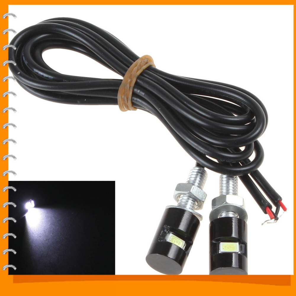 2pcs! 12v white 1 x 5630 smd led light motorcycle & car license plate light screw bolt reading door decorative lamp bulb 2pcs! 12v white 1 x 5630 smd led light motorcycle & car license plate light screw bolt reading door decorative lamp bulb