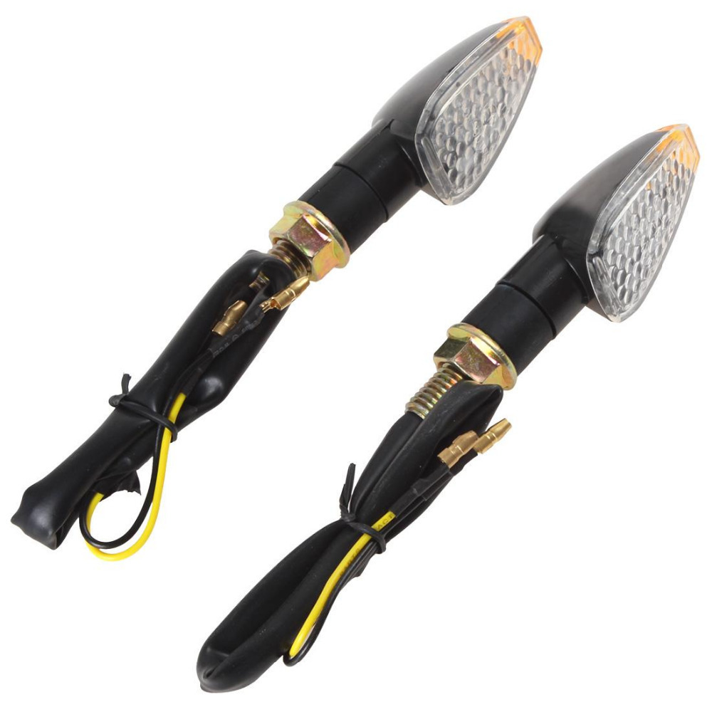 2pcs 1pair! 14 leds universal motorcycle turn signal indicators light lamp amber blinker light bulb