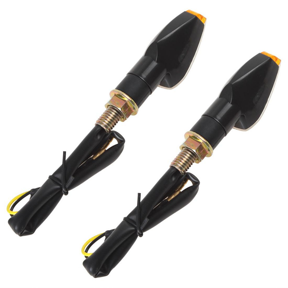 2pcs 1pair! 14 leds universal motorcycle turn signal indicators light lamp amber blinker light bulb