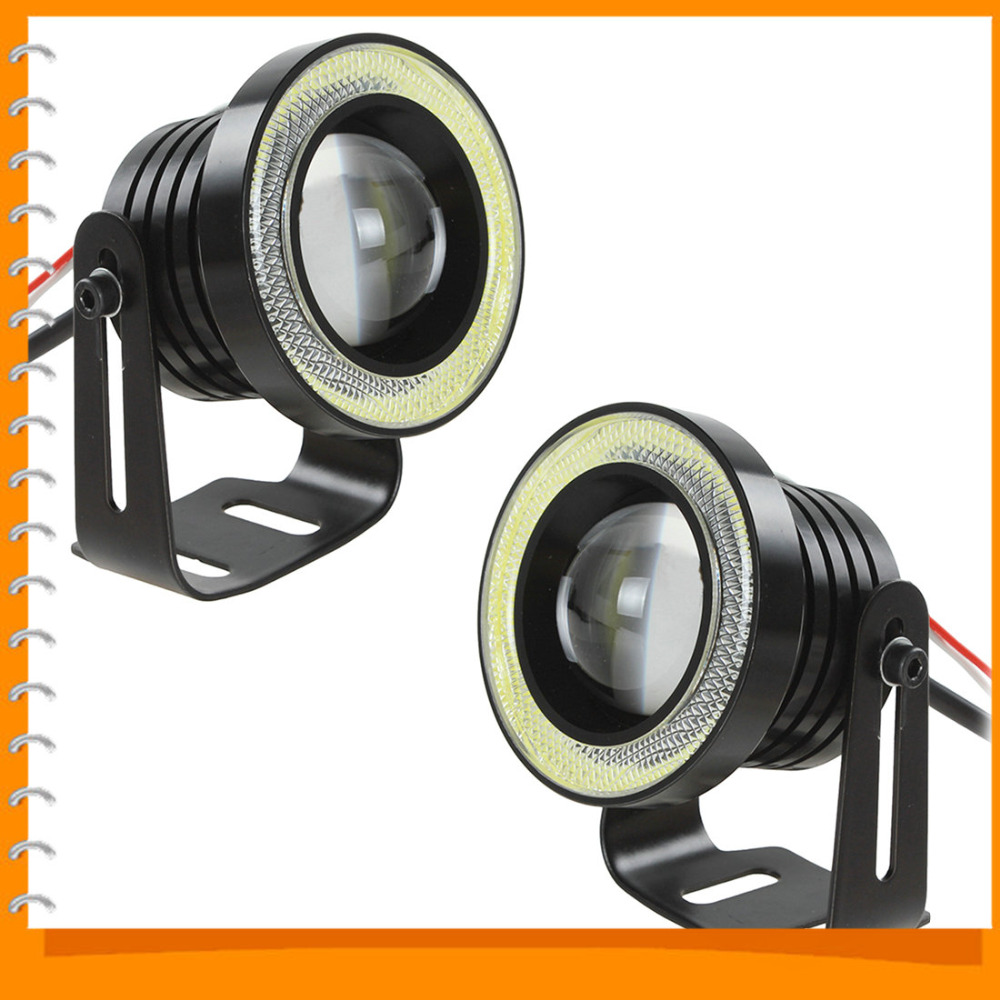 2pcs 2.5 inch 30w cob led auto car fog light lamp 1800lm 12v / 24v angel eyes fog light ( blue / white / red ) 2pcs 2.5 inch 30w cob led auto car fog light lamp 1800lm 12v / 24v angel eyes fog light ( blue / white / red )