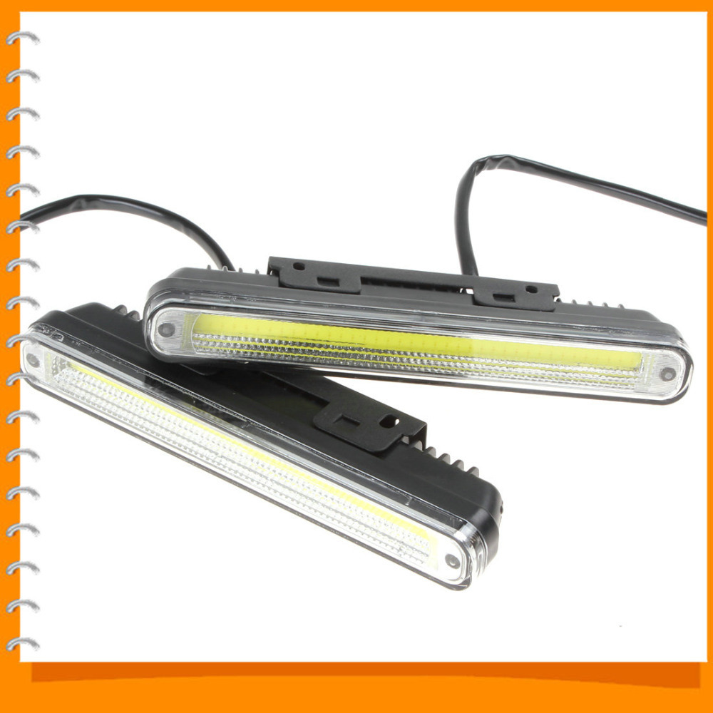 2pcs! 20cm cob led vehicles car daytime running light drl super white warning / security lamp with installation bracket 2pcs! 20cm cob led vehicles car daytime running light drl super white warning / security lamp with installation bracket