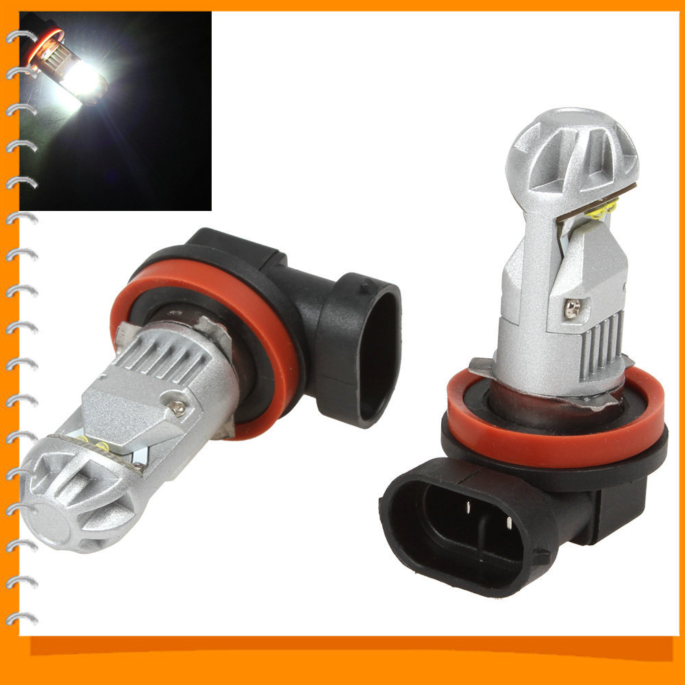2pcs 480lm 320 degree 20w led h8 aviation aluminum car fog lamp head blub day driving light 2pcs 480lm 320 degree 20w led h8 aviation aluminum car fog lamp head blub day driving light