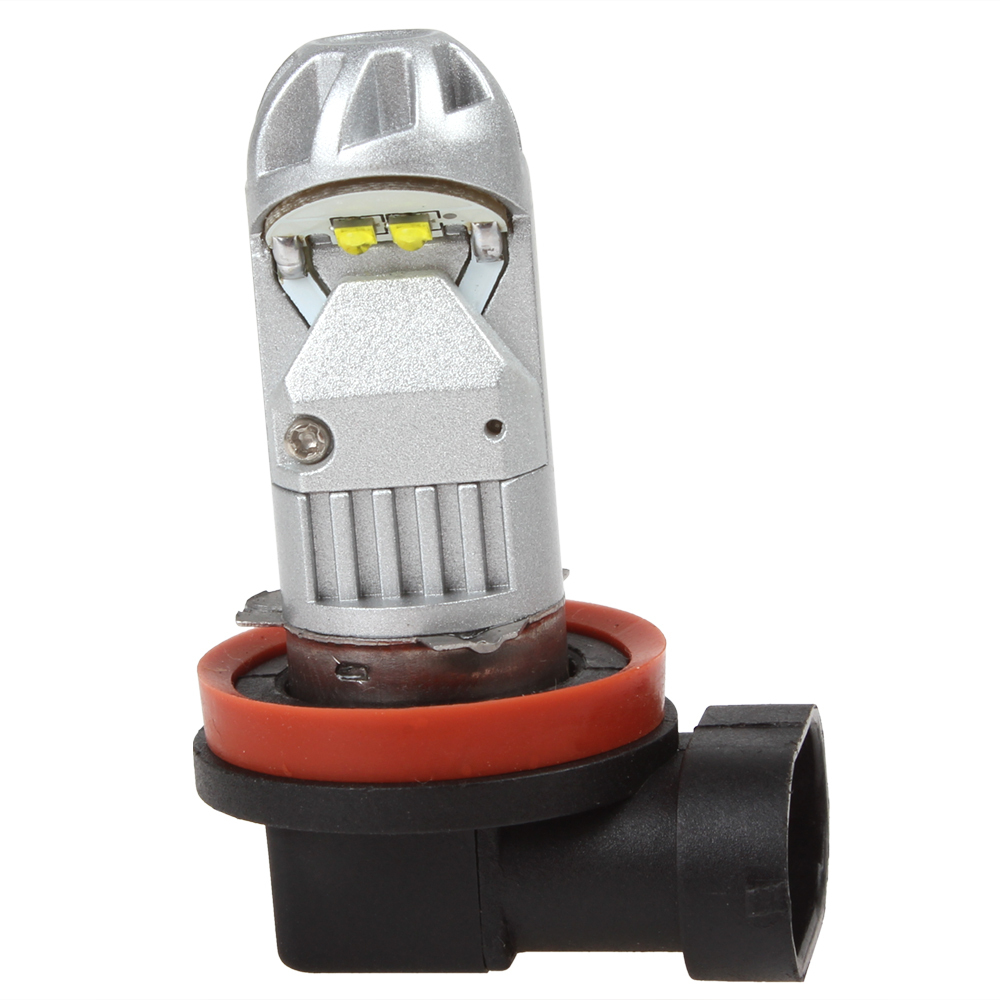 2pcs 480lm 320 degree 20w led h8 aviation aluminum car fog lamp head blub day driving light