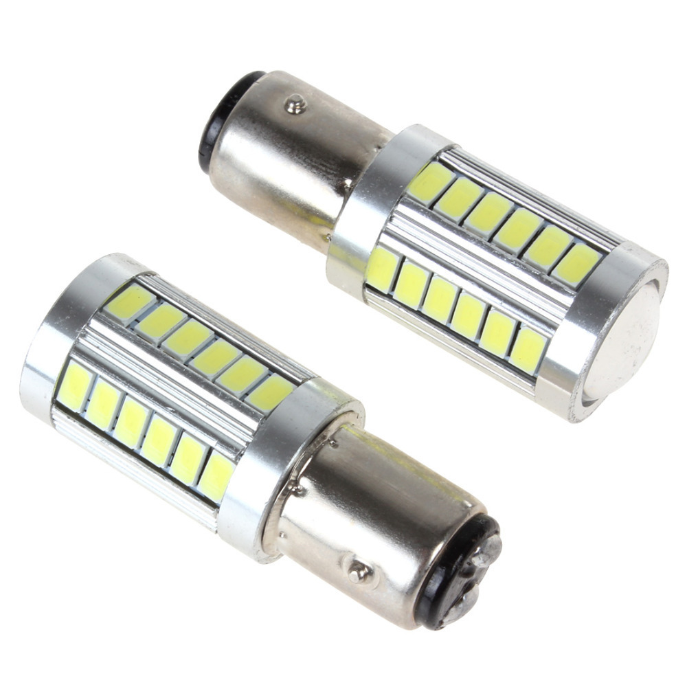2pcs! dc 12v 1157-5630-33 smd led car fog light lamp white head driving light daylight for auto motorcycle