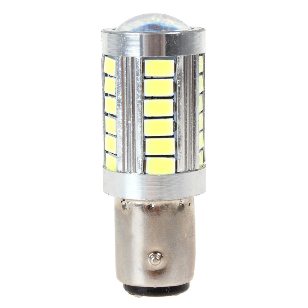 2pcs! dc 12v 1157-5630-33 smd led car fog light lamp white head driving light daylight for auto motorcycle