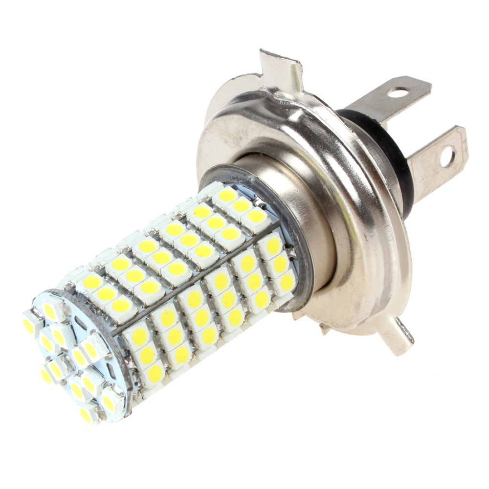 2pcs! dc 12v h4-1210-120smd led white light car fog lamp led driving day light bulb with 360 degree beam angle