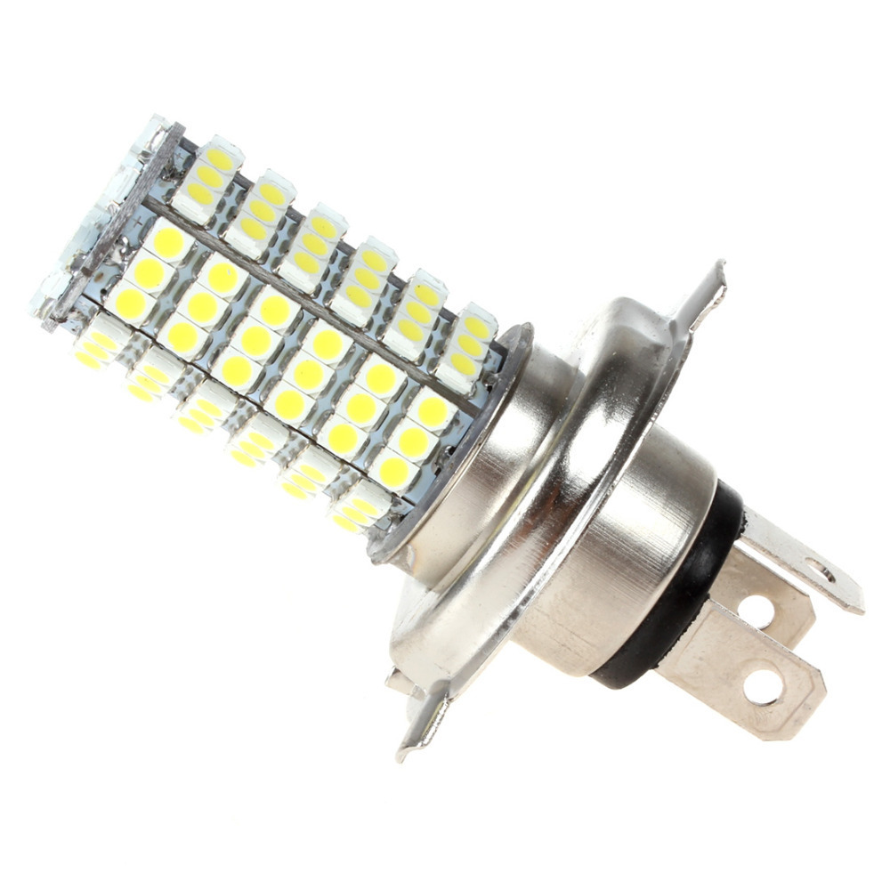 2pcs! dc 12v h4-1210-120smd led white light car fog lamp led driving day light bulb with 360 degree beam angle