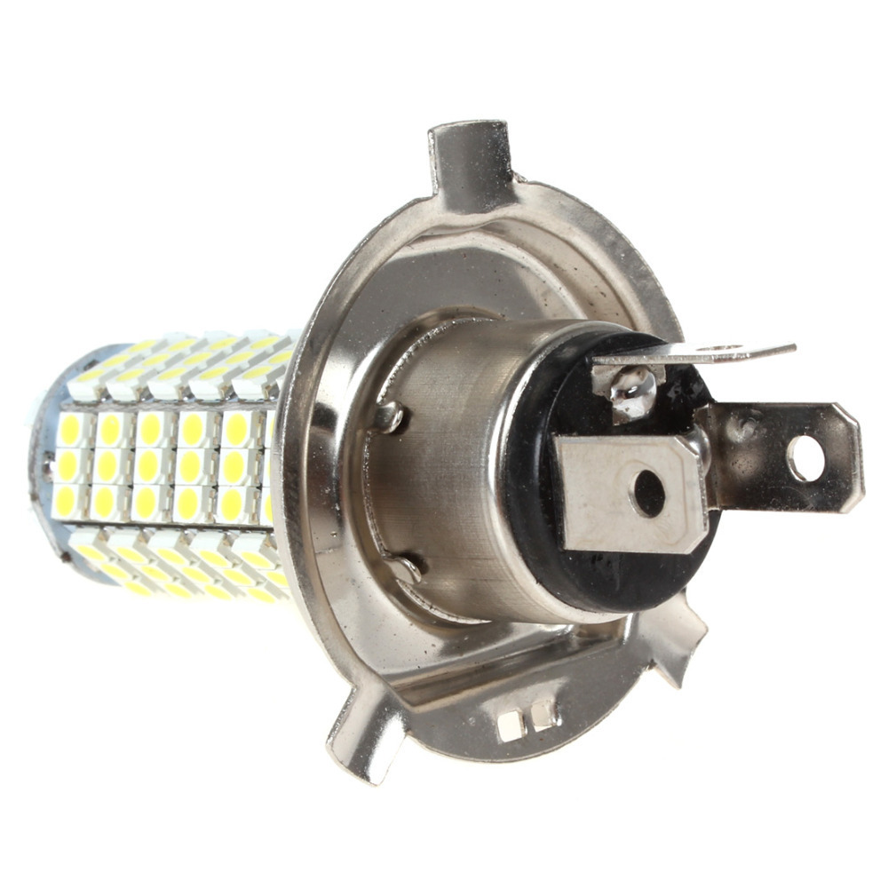 2pcs! dc 12v h4-1210-120smd led white light car fog lamp led driving day light bulb with 360 degree beam angle