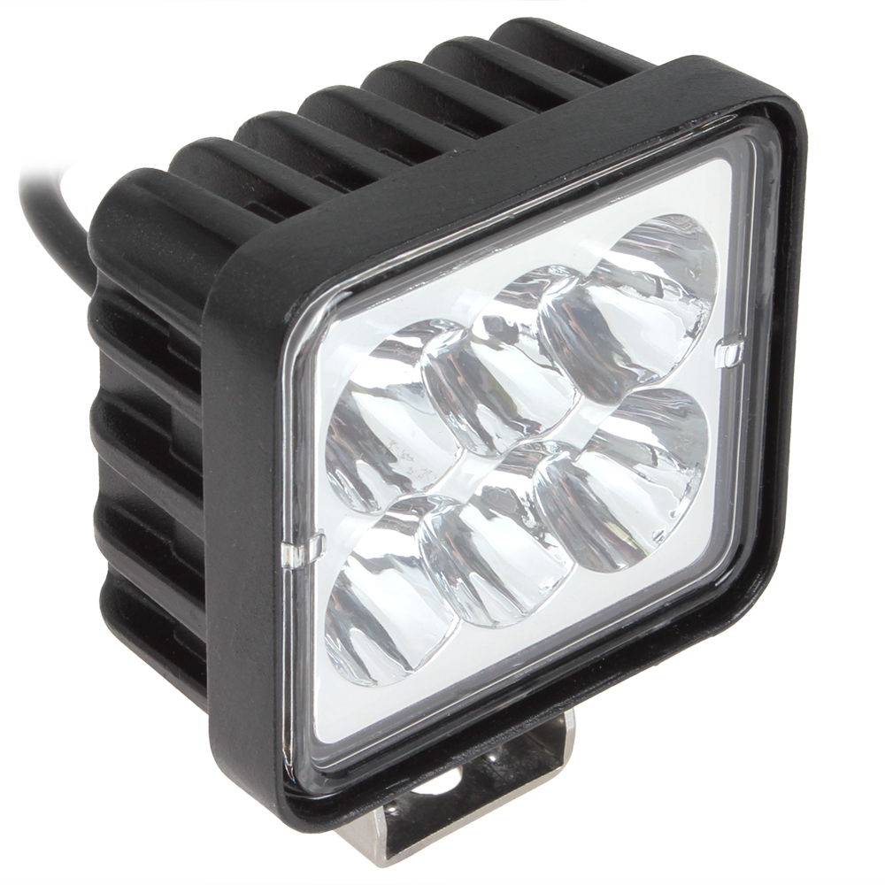 2pcs/pair! 3 inch 12v / 24v 18w led work light lamp waterproof 6000k off road led worklight for tractor boat 4wd offroad suv atv