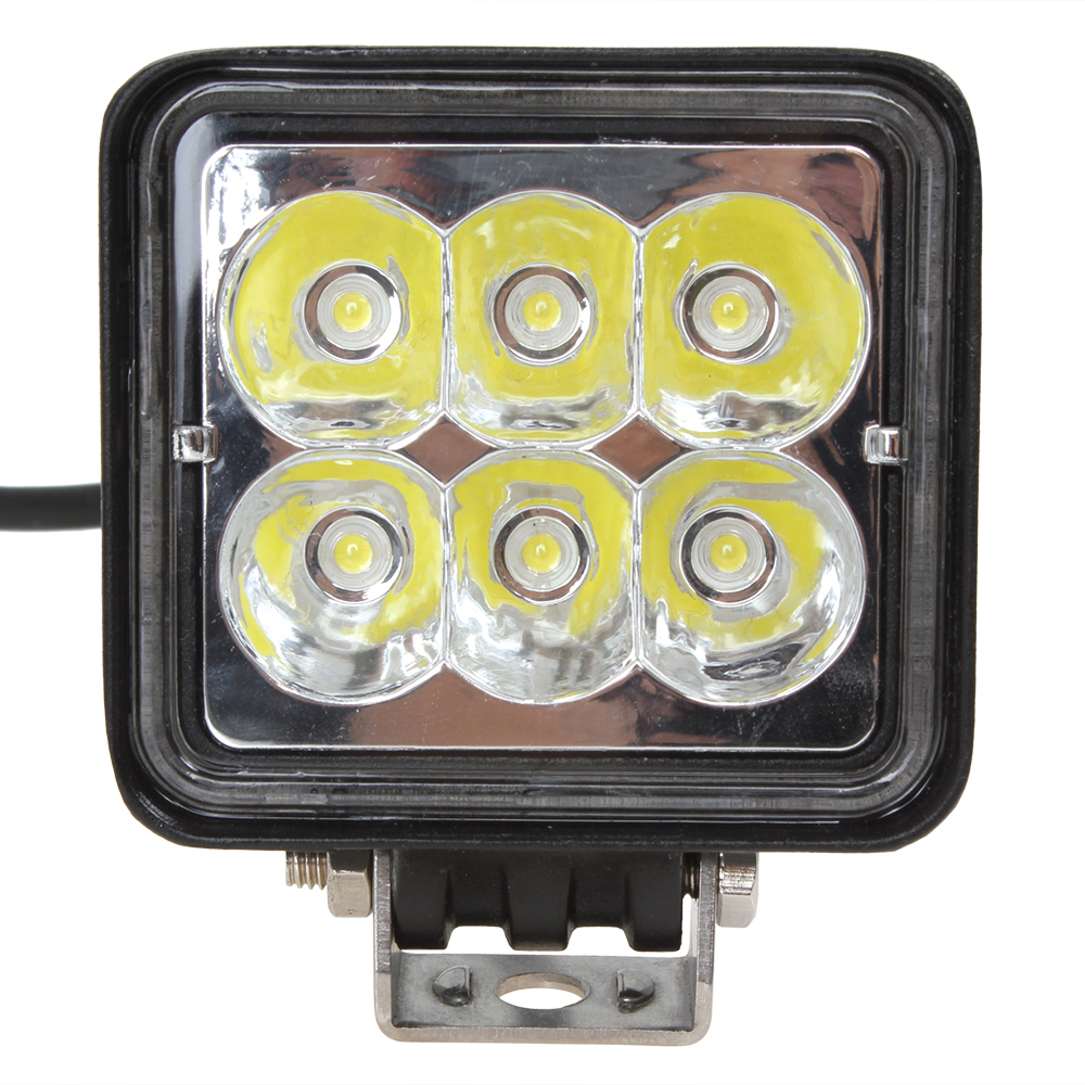 2pcs/pair! 3 inch 12v / 24v 18w led work light lamp waterproof 6000k off road led worklight for tractor boat 4wd offroad suv atv