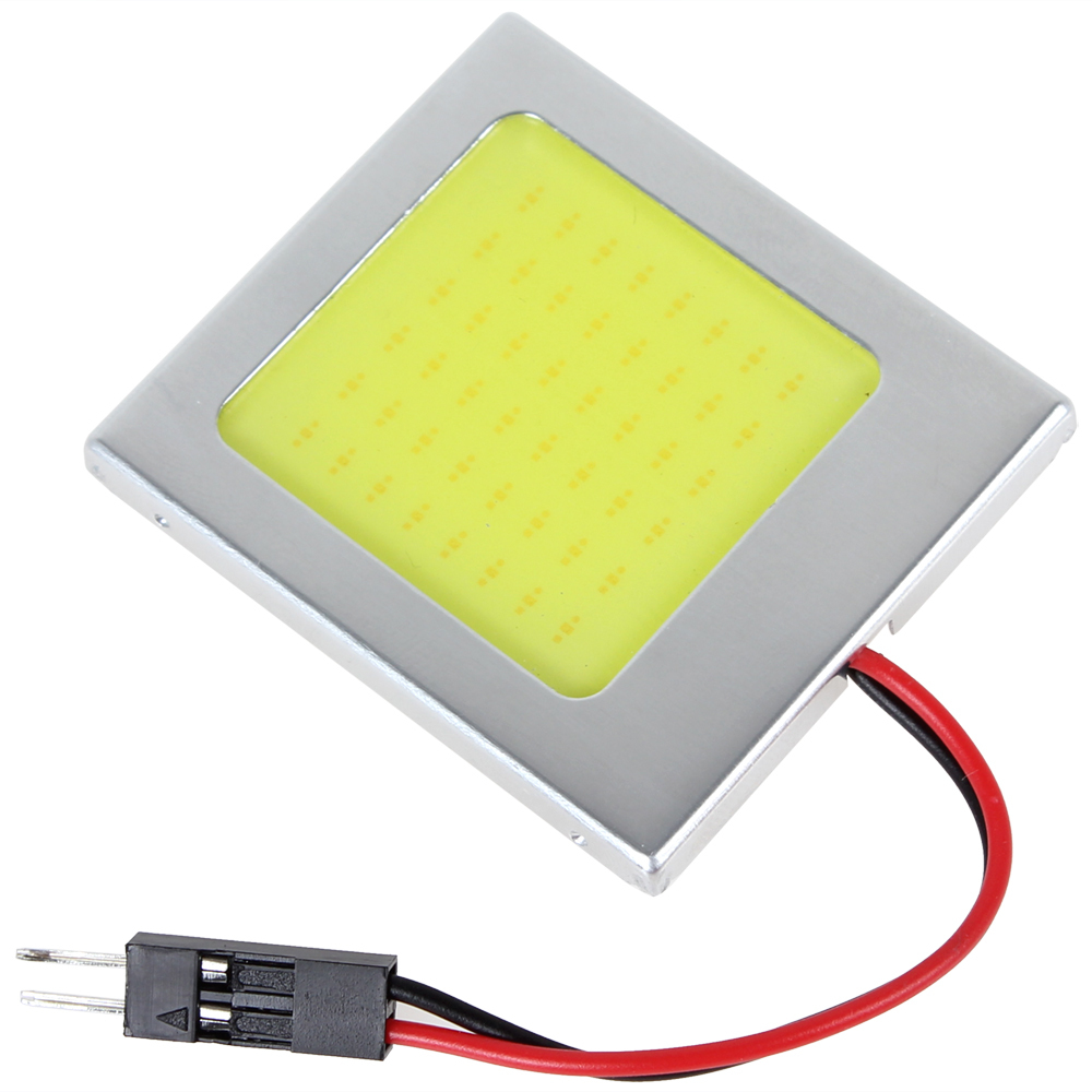 2pcs! t10 12v 8w cob led car license plate light lamp auto car dome interior light 48 light points