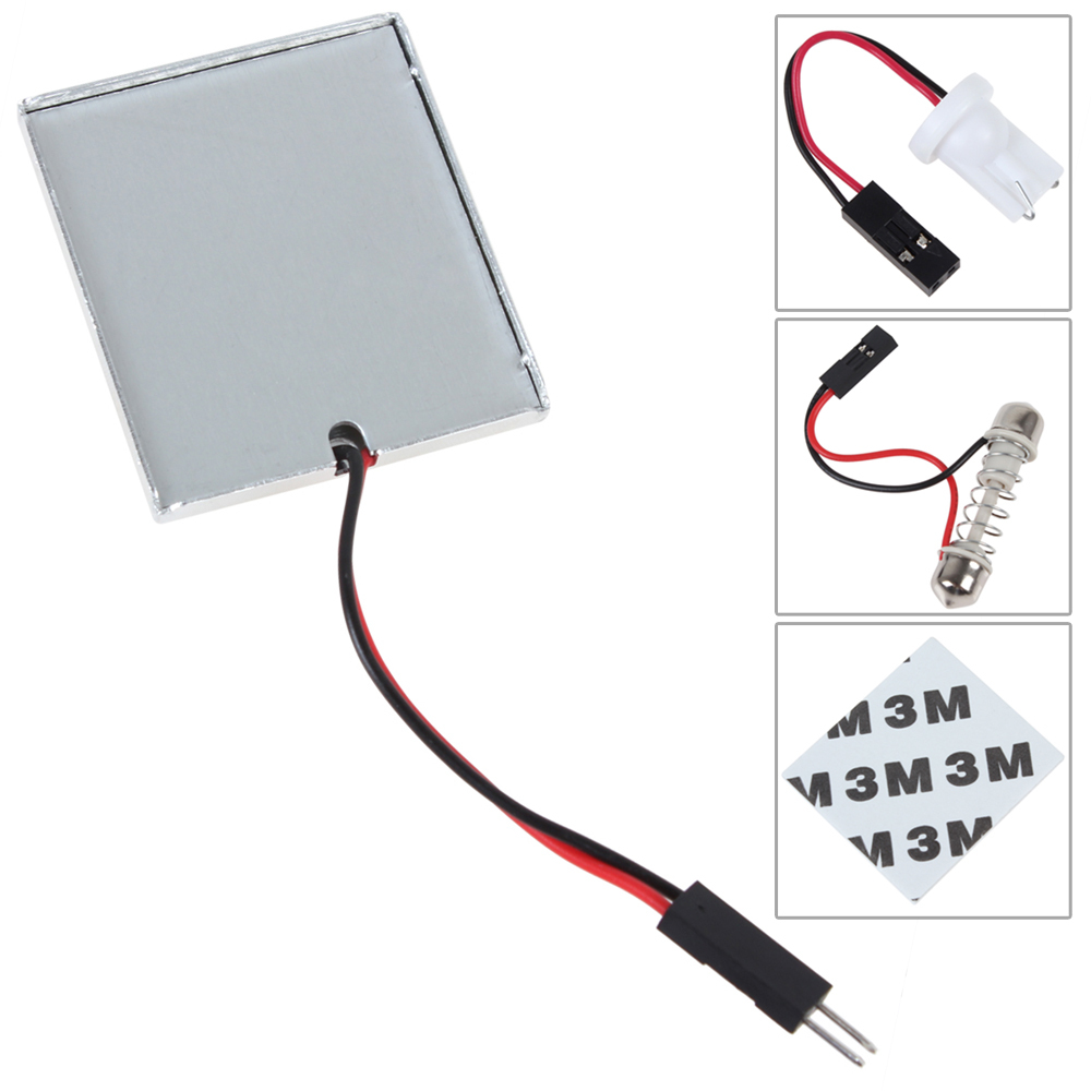 2pcs! t10 12v 8w cob led car license plate light lamp auto car dome interior light 48 light points
