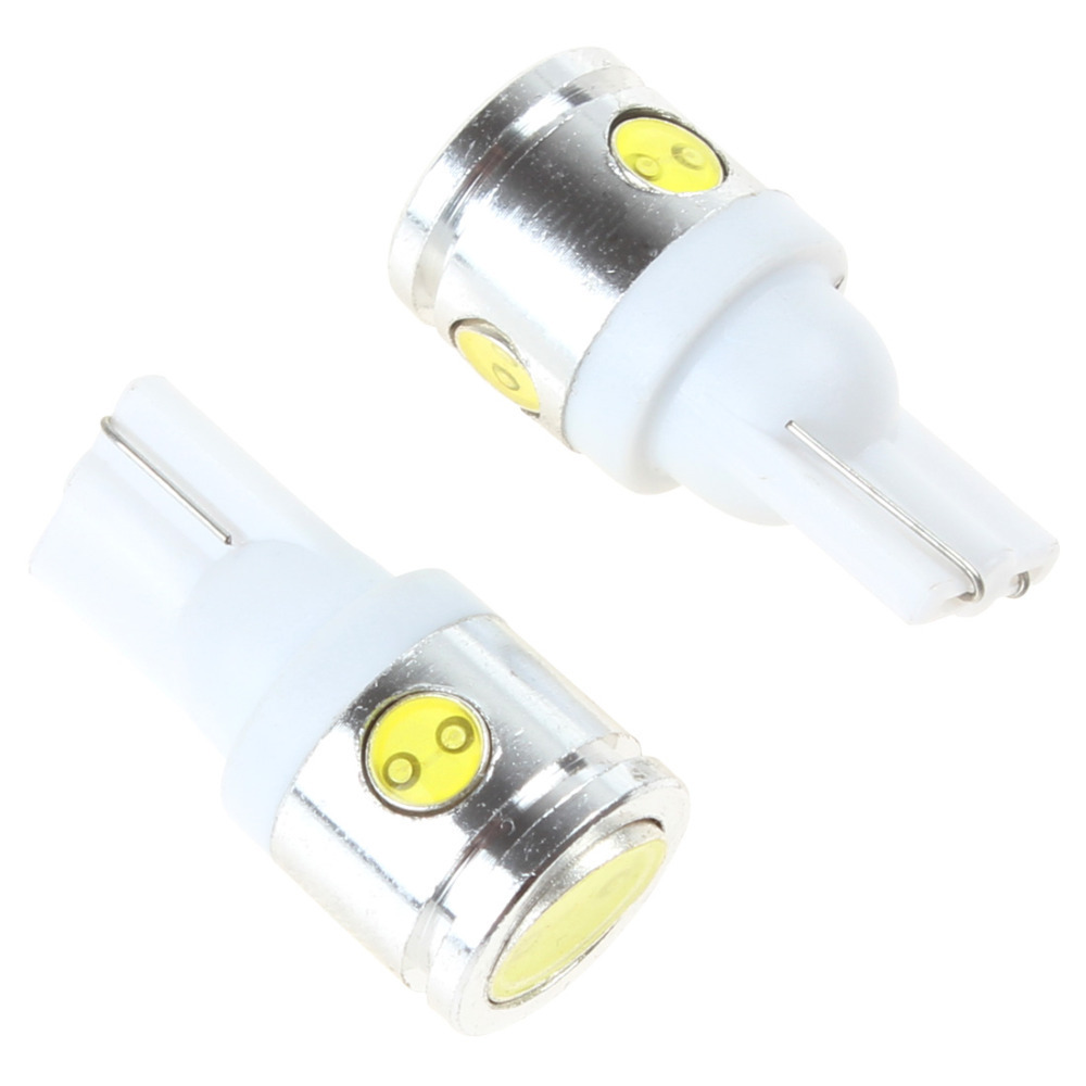 2pcs! t10 2.5w high power led show wide reading light bulb 4-side glowing high brightness car license plate instrument door lamp