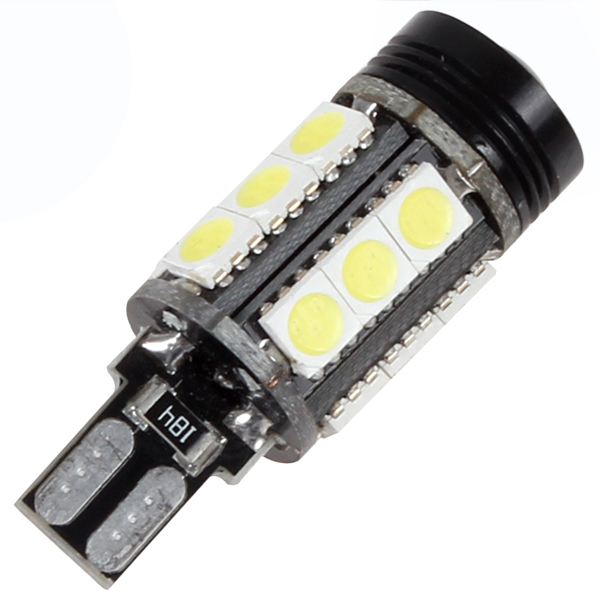 2pcs! t15 top led emitter 12v 5w smd 5050 car backup reserve light bulb 360 degrees led auto car reverse lamp