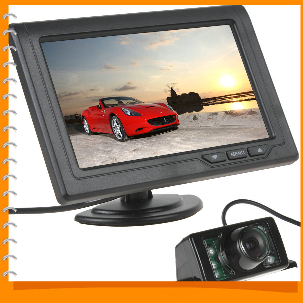 4.3 inch color tft lcd car rearview monitor 2 video input auto parking monitor + night vision car rear view reverse camera 4.3 inch color tft lcd car rearview monitor 2 video input auto parking monitor + night vision car rear view reverse camera