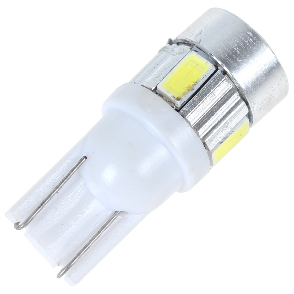 5pcs! 12v 2w t10 168 w5w led car light bulb auto car brake turn signal parking tail reverse lamp with 6x 5730 high power smd les