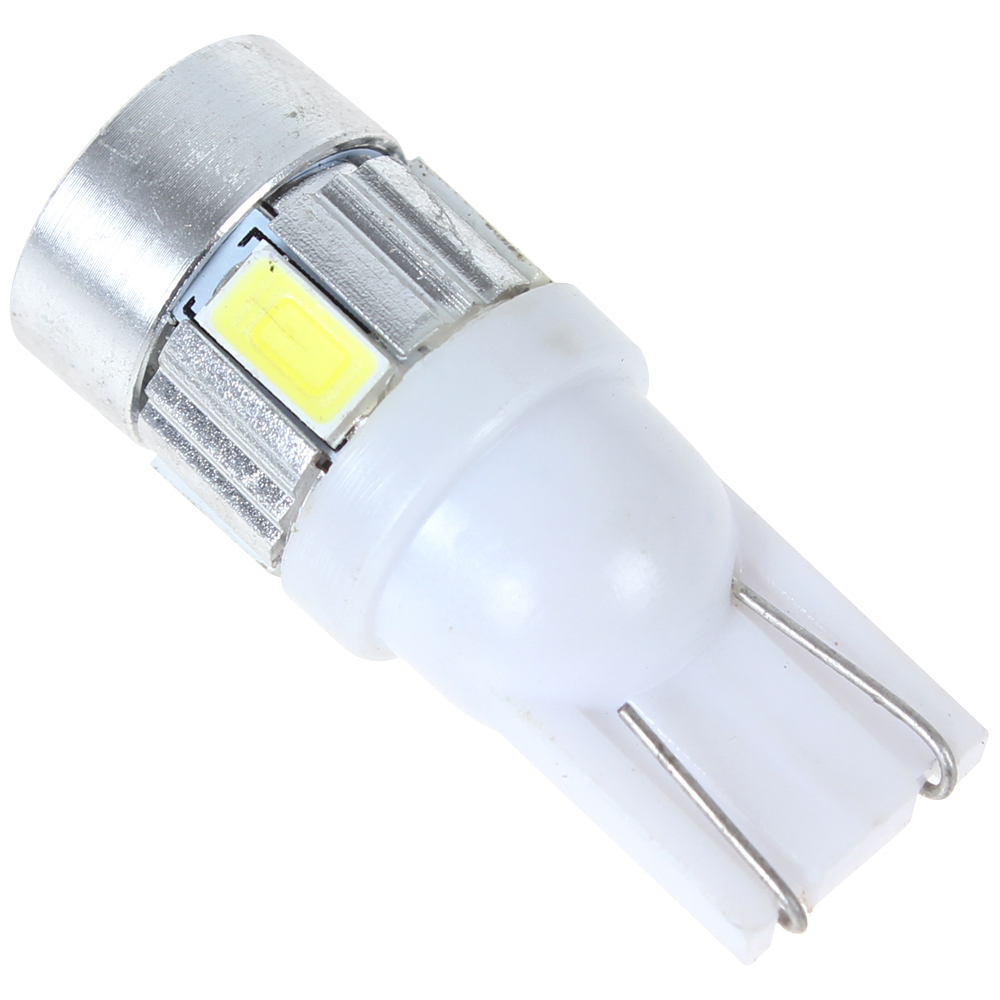 5pcs! 12v 2w t10 168 w5w led car light bulb auto car brake turn signal parking tail reverse lamp with 6x 5730 high power smd les