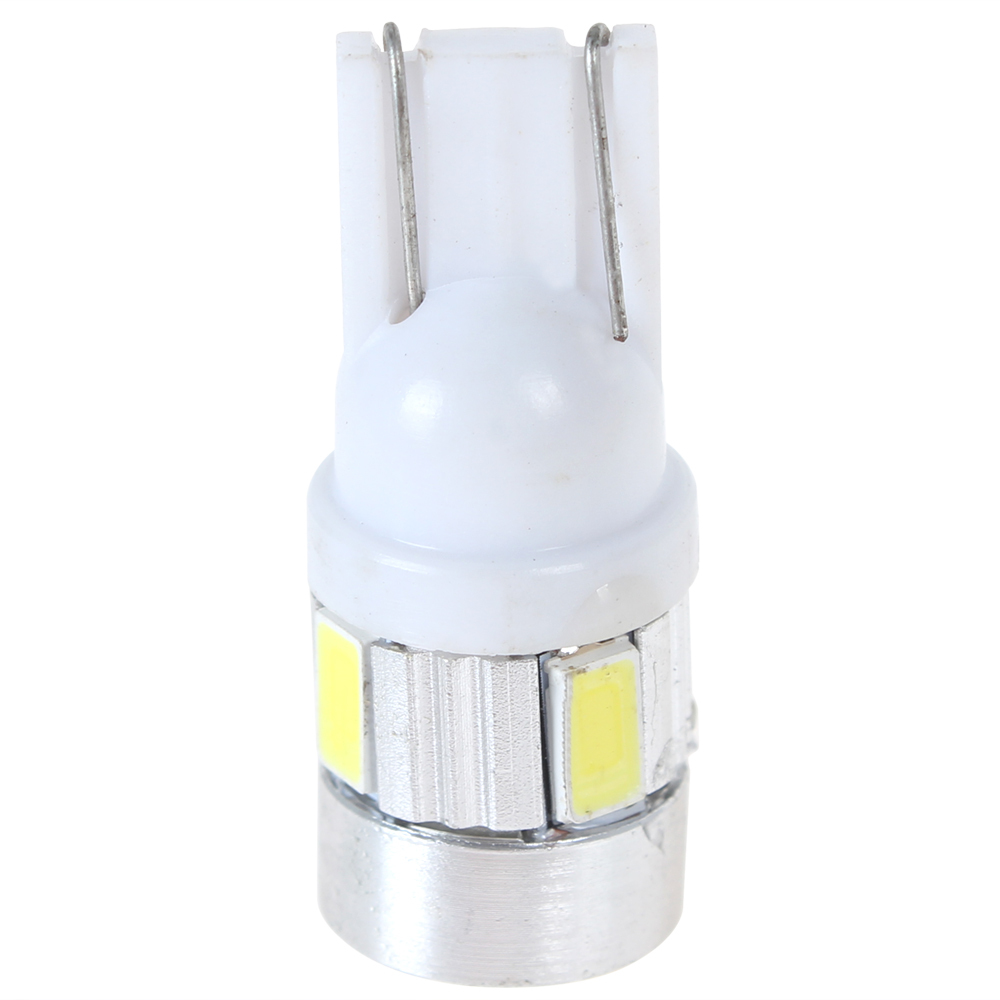5pcs! 12v 2w t10 168 w5w led car light bulb auto car brake turn signal parking tail reverse lamp with 6x 5730 high power smd les