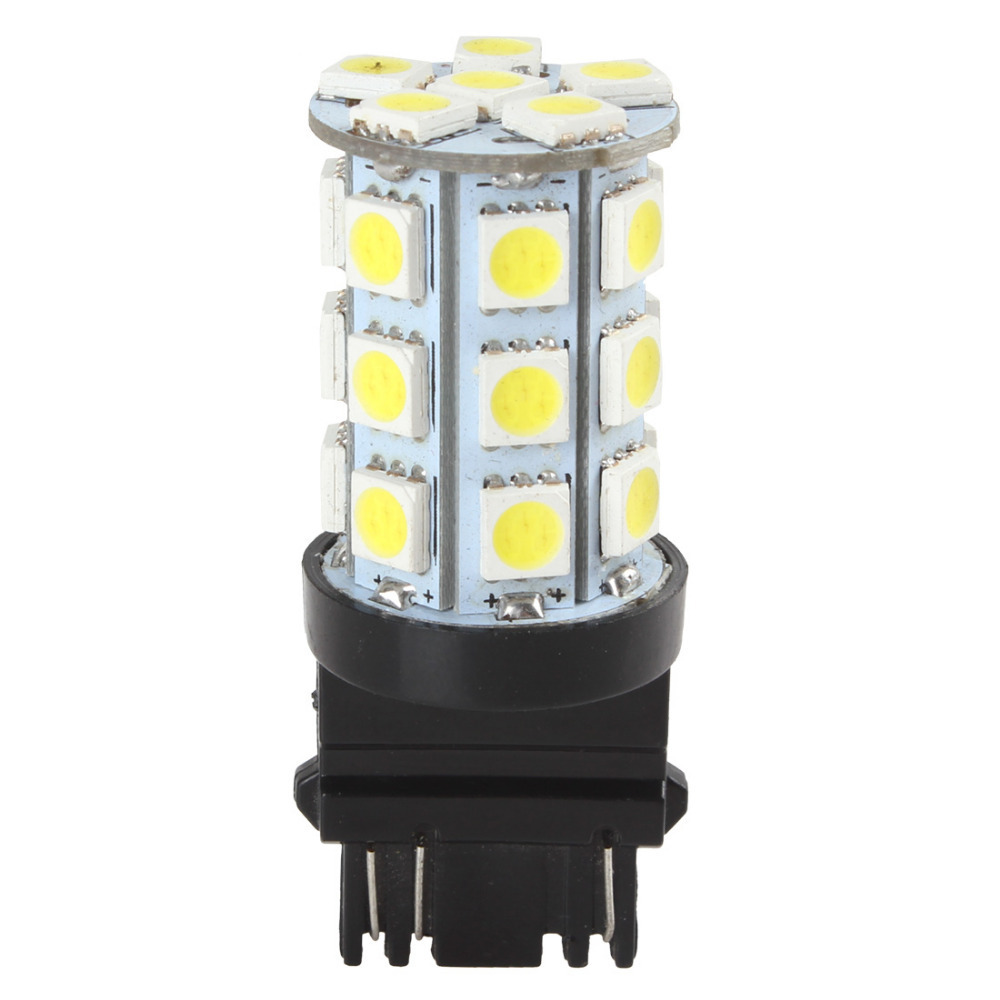 5pcs! 12v 3157-5050-27 smd white led car reverse light bulb auto car brake light car turn signal lamp