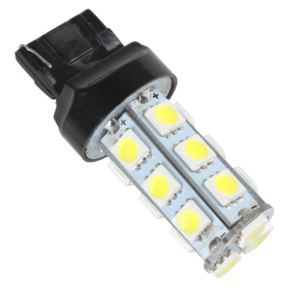 5pcs! 12v 6w 3157-5050-18 smd white led car reverse light bulb auto car brake light turn signal lamp