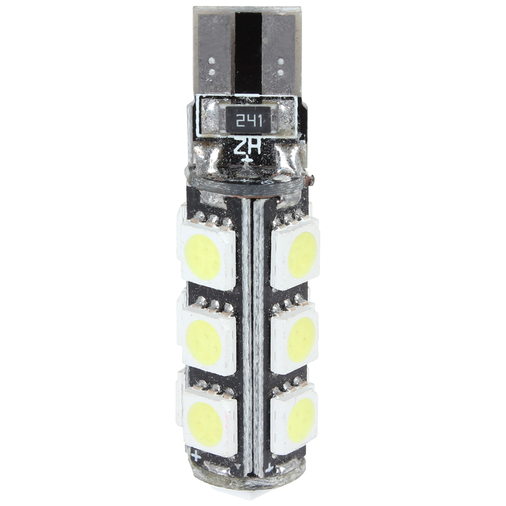 5pcs! 150lm 12v 2w t10 smd 5050 led white light car parking map license plate light bulb for car / rv / boat lamp