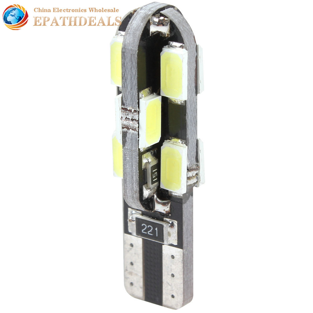 5pcs! 194 w5w t10 100lm 12 smd led universal auto car light width / reading / signal / license plate / parking light lamp