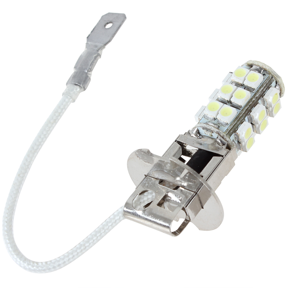 5pcs! h3 12v 2w 25 x smd white led car fog light bulb super bright car fog lamp