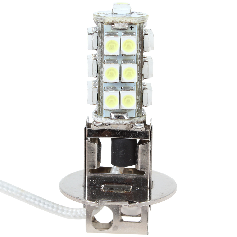 5pcs! h3 12v 2w 25 x smd white led car fog light bulb super bright car fog lamp