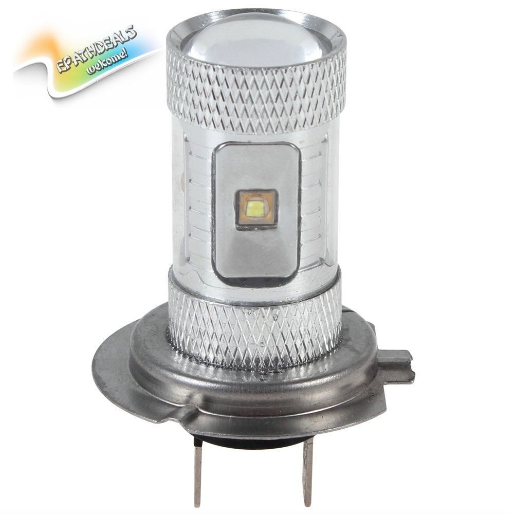 650lm 30w h7 6 x cree led car headlight fog light bulb energy-saving ultra bright auto car led fog lamp foglights