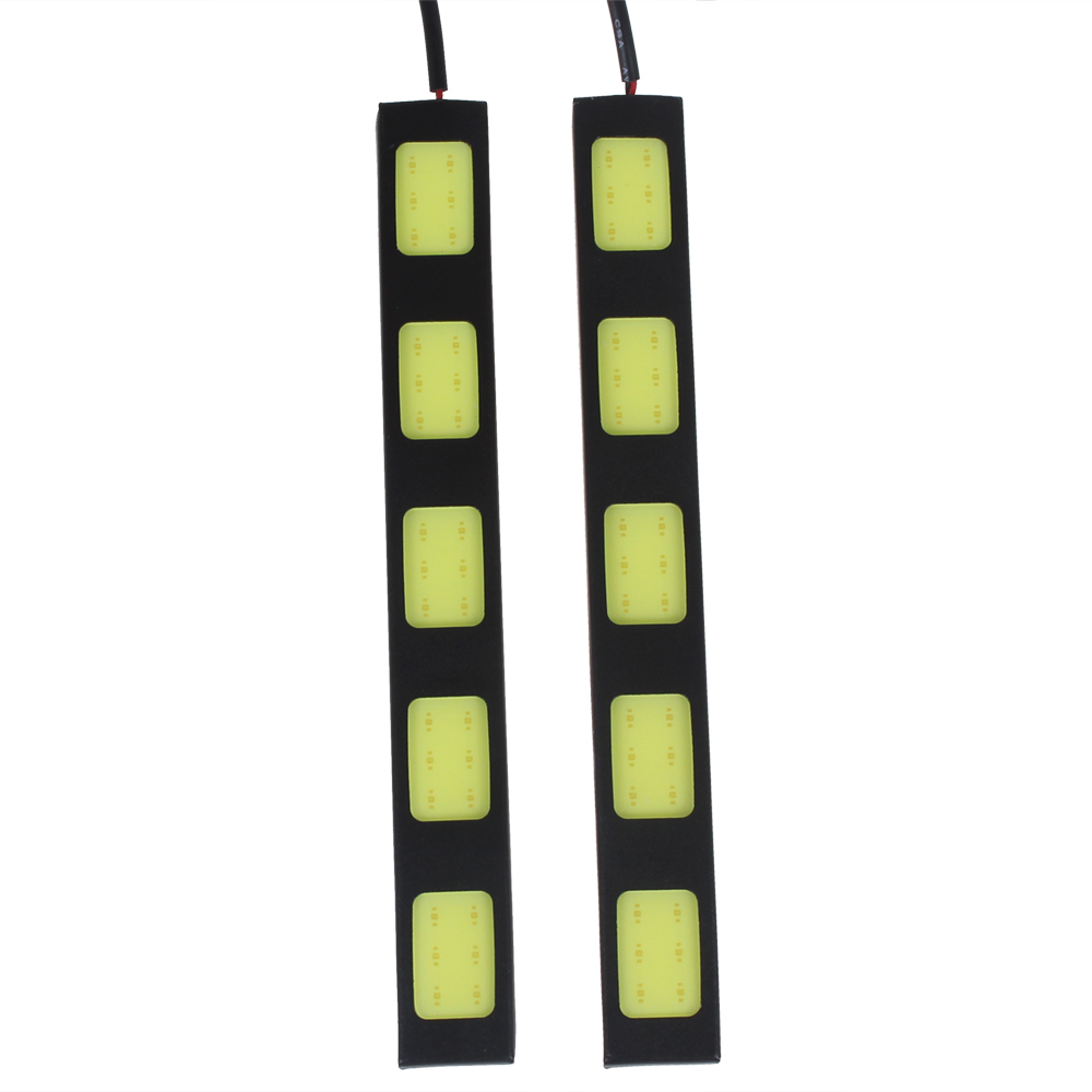 cob led high power car daytime running light 15w 300lm led drl strip auto car driving light fog lamps