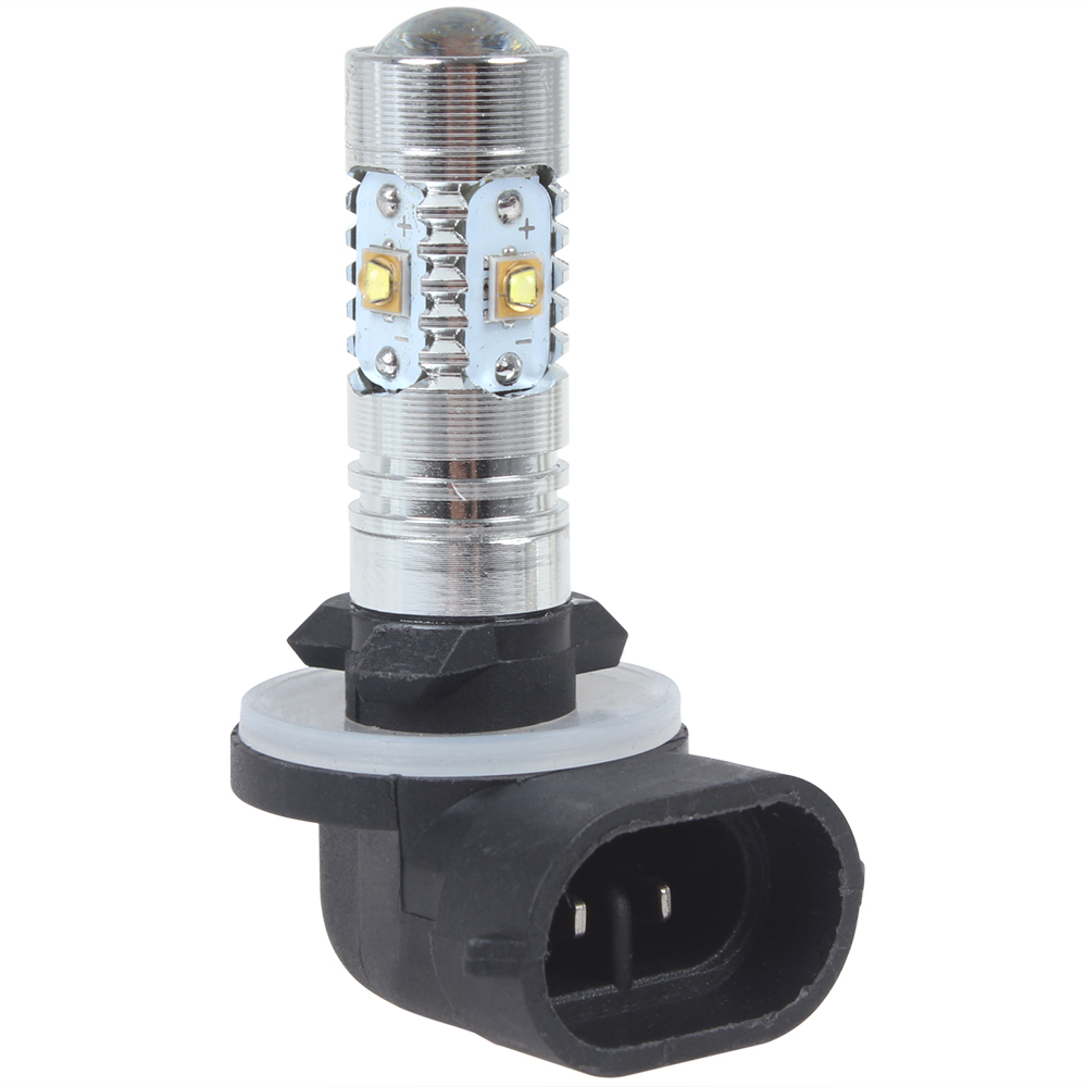 h27 881 12v 25w 5 super white cree led car fog light car daytime running light drl fog lamp with clean lens