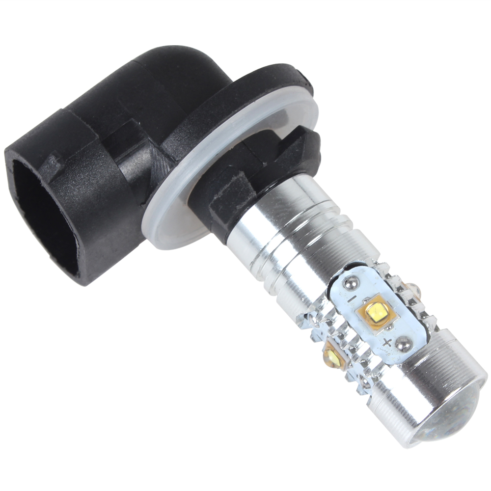 h27 881 12v 25w 5 super white cree led car fog light car daytime running light drl fog lamp with clean lens