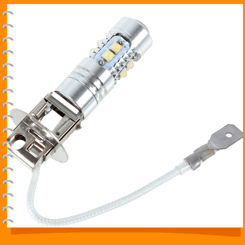 h3 12v 10 x 5w osram chip high bright led car daytime running light drl led car fog light bulb fog lamp