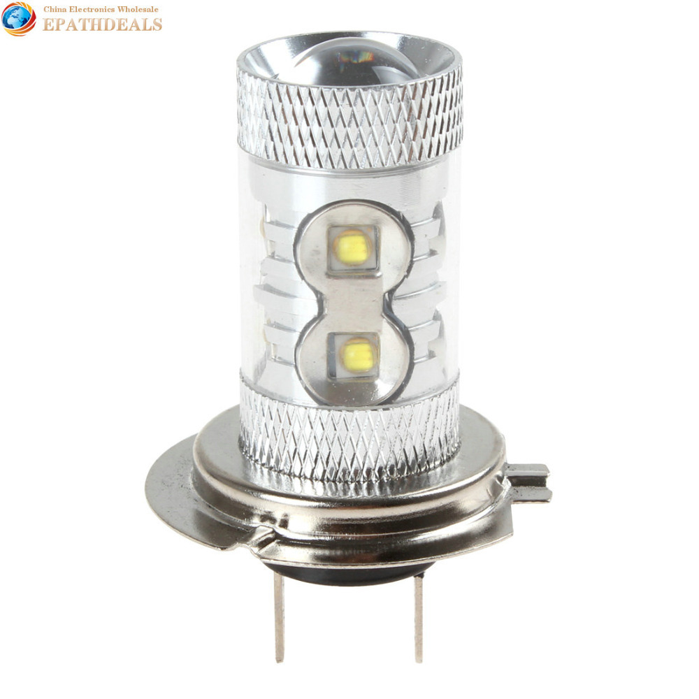 h7 12v 50w 10 cree white led car fog light lamp / driving / parking / turn / signal / reverse / tail / drl light bulb