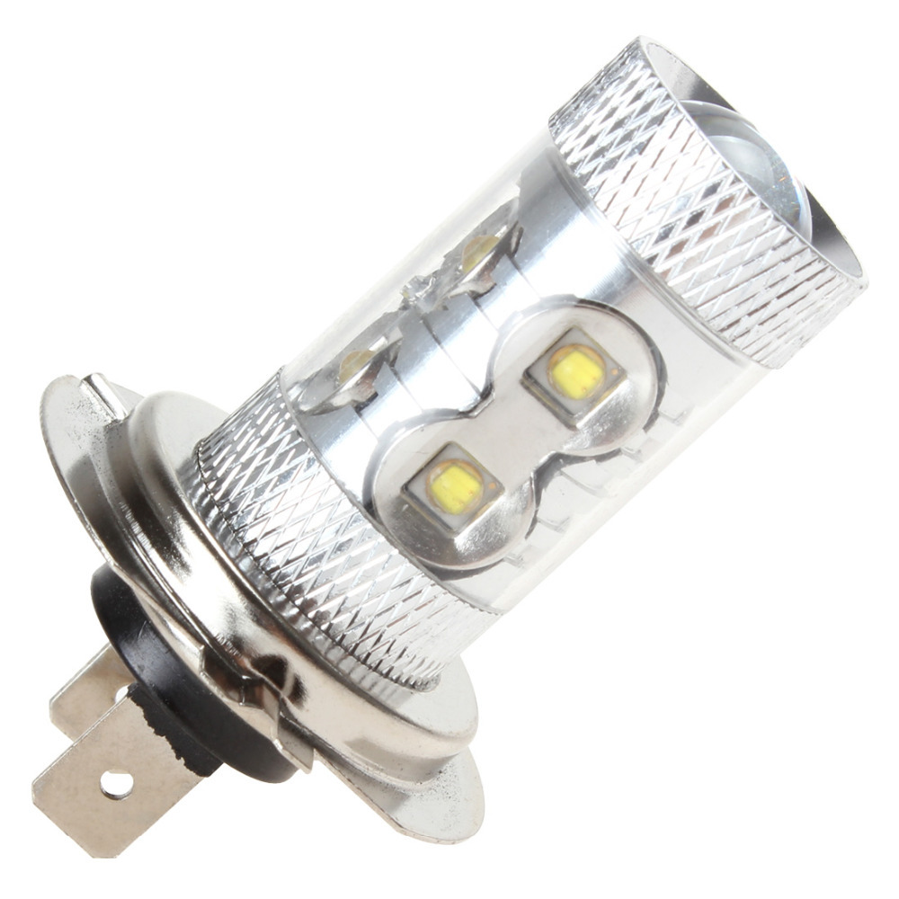 h7 12v 50w 10 cree white led car fog light lamp / driving / parking / turn / signal / reverse / tail / drl light bulb