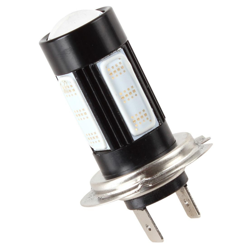 h7 blue light 25w cob led car fog light bulb 9v - 24v 360 degree auto car fog lamps daytime driving running light drl