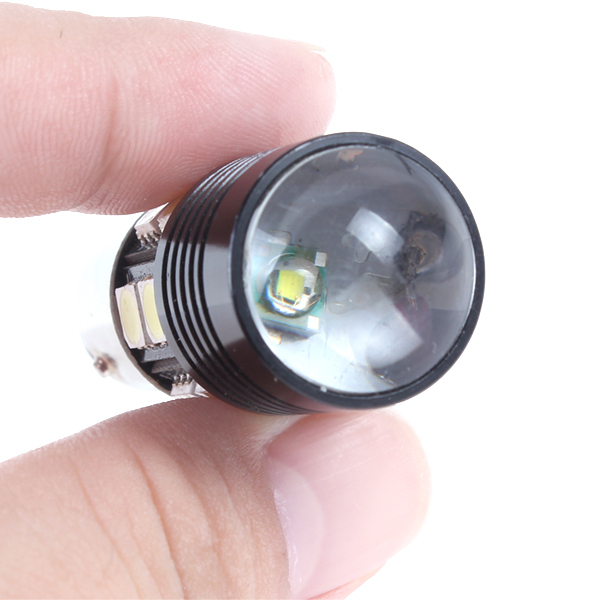 high power 12v 5w cree q5 led car backup reserve light lamp led car bulb with 12 smd 5050 side chips optical projector emitter