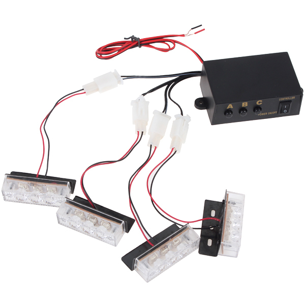 high power 12v 6w led car flash light lamp warning light for emergency vehicle flashing light
