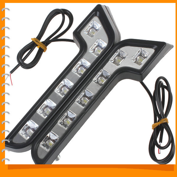 led auto car daytime running light bwith drl led vehicle daytime lights