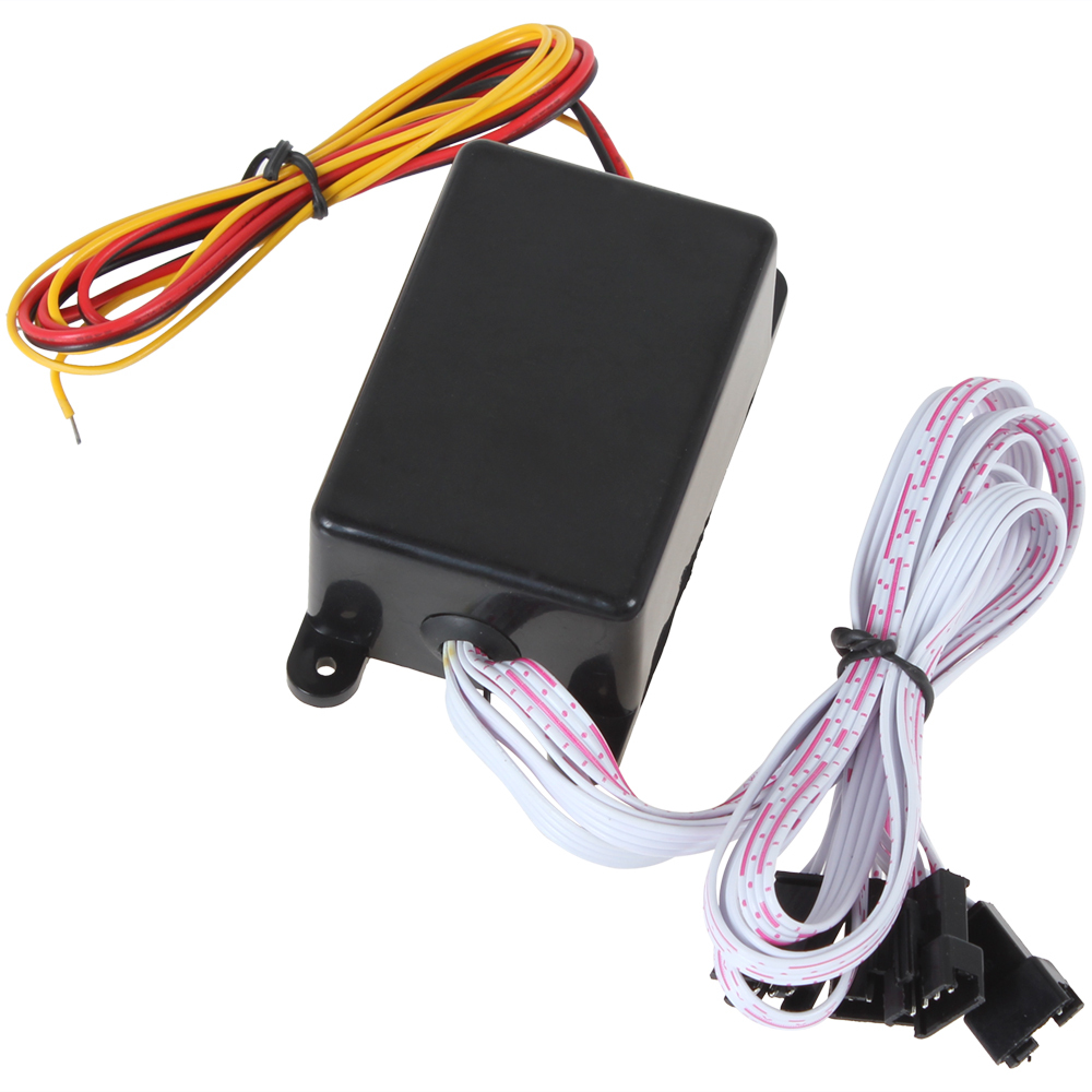 wireless remote & sound control universal car rgb led strip car decoration light lamp set ( 2 x 90cm 54 + 2 x 120cm 72 rgb led )