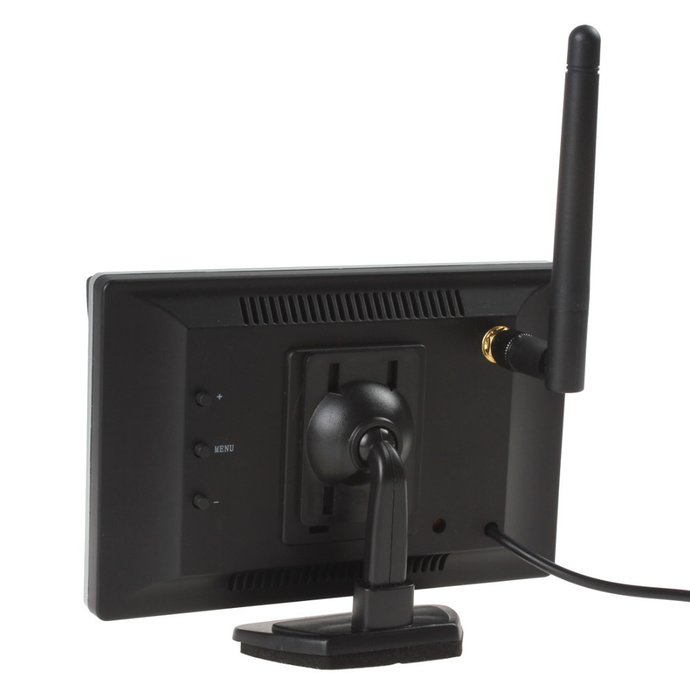 2.4ghz wireless car rear view monitor 5 inch tft lcd 800 x 480 car rearview parking monitor + auto car backup reverse camera