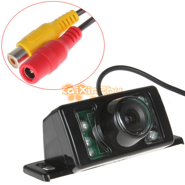 3.5 inch tft lcd car rear view dvd monitor parking rearview monitor 2 video input + 7 ir led lights car reverse camera