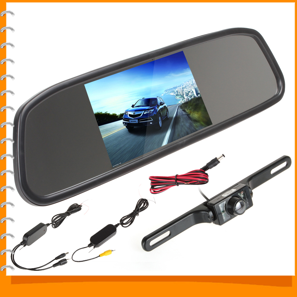 4.3 inch color tft lcd auto car rear view monitor parking + wireless waterproof night vision car rearview reverse backup camera 4.3 inch color tft lcd auto car rear view monitor parking + wireless waterproof night vision car rearview reverse backup camera