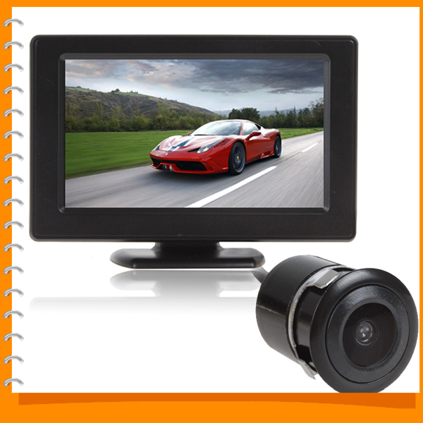 4.3 inch color tft lcd hd car monitor rearview parking monitor + car rear view reverse camera 170 degree view angle 4.3 inch color tft lcd hd car monitor rearview parking monitor + car rear view reverse camera 170 degree view angle